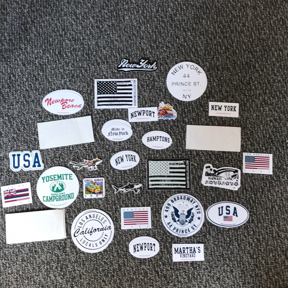 Brandy Melville 5 Piece Mystery Sticker Bundle